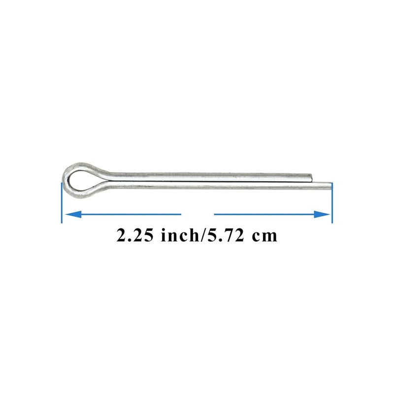 TiciKim 2 Sets Trailer Nut Kit for 1" Shaft Spindle, Includes 1" Shaft Spindle Nuts 1" Spindle Washers & 2.2" Long Cotter Pins High Strength Trailer Axle Bearing Kit - Image 4